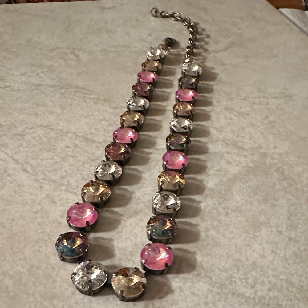 Fun Multicolor Crystal Necklace